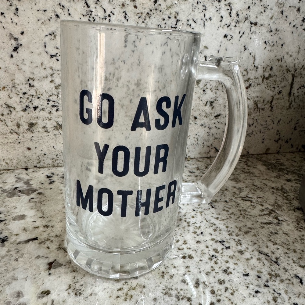 Clear Glass Beer Mug